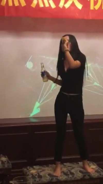 Yes that's your mom. P.S. the Chinese banner says 