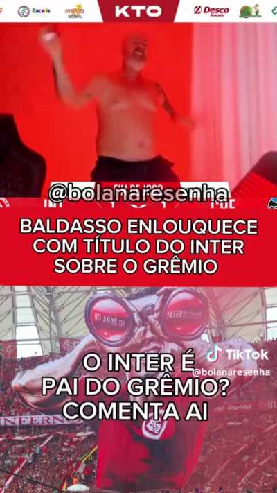 Baldasso enlouqueceu completamente com o título do Inter