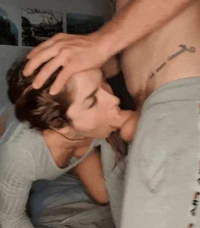 Love the way she changes the angle to try and take it deeper