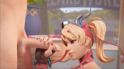 Pink Mercy Handjob and Blowjob (Sound Update) (Dreamrider) [Overwatch]