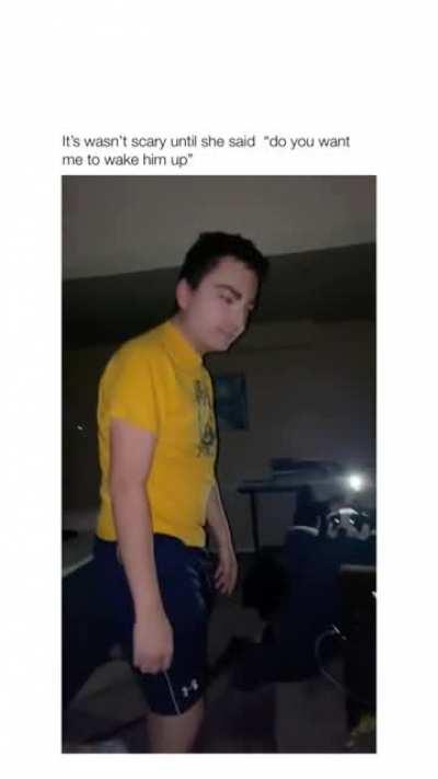 I haven't ever seen anyone sleep walking. This sure will scare me.