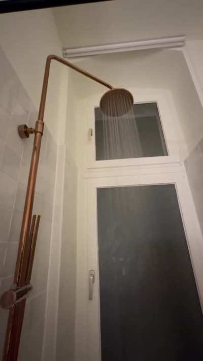 the shower in the apartment I moved into self-destructs
