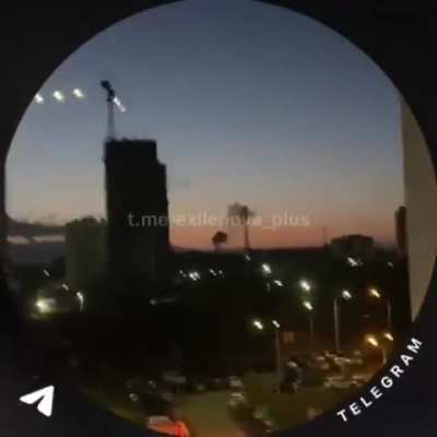 Civilians are filming incoming Ukrainian UAVs on the AZOT chemical plant in Tula, Russia.