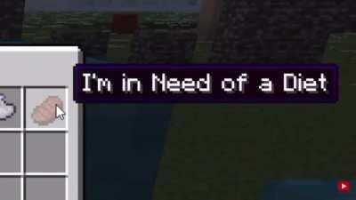 I’m Blue but every misheard lyric is a Minecraft item