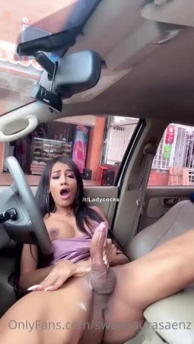 Lаurа Ѕаеnz In Her Car on Main St.