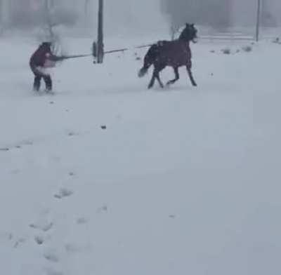 Spotted a Texan taking up the entire run at Vail.