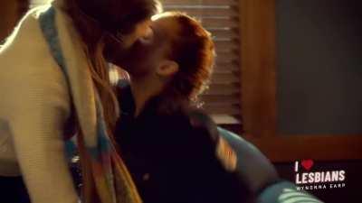 Wynonna Earp: Dominique Provost-Chalkley & Katherine Barrell (s01e09) *AI ENHANCED & NO MUSIC*