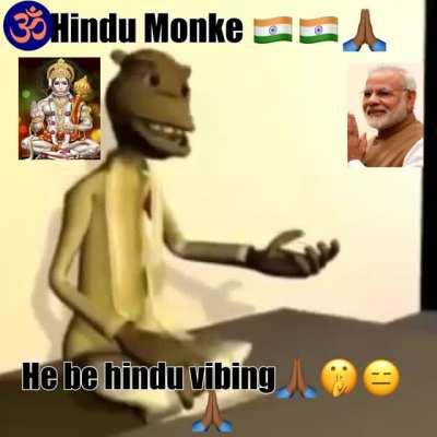 He be monke tho🇮🇳😳