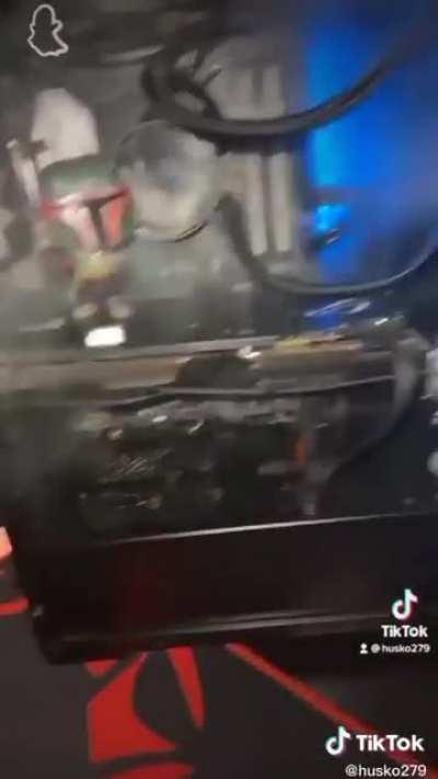 Spraying a PC