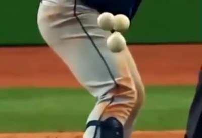 For those who think baseball is easy, here’s an overlay of Gerrit Cole’s fastball, curveball, and slider