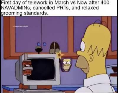 Assuming you’re lucky enough to have telework at your command.