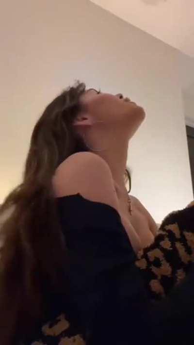 Snippet of her new single “Showed Me” that she posted on TikTok captioned “new music very soon”.