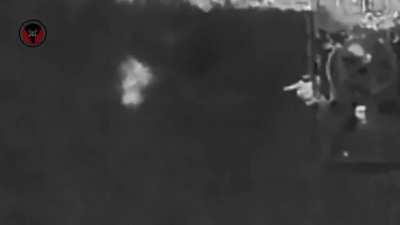 Ukrainian drones drop munitions on Russian vehicles and infantry at night near Mykilske in Donetsk Oblast