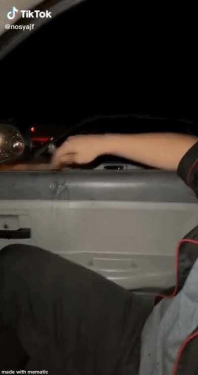 Trying to throw a drink at someone’s car