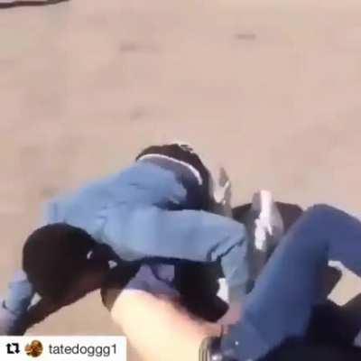 High school bully picks on the African kid