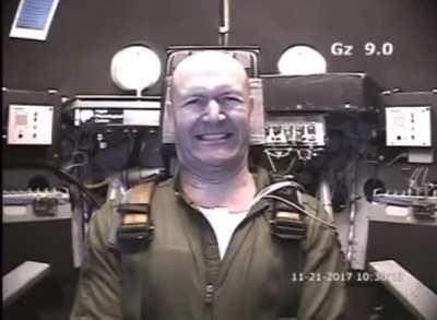 A true G-master. 9 G-forces for 30 seconds