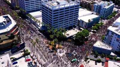 BLM Pride march 2020 Hollywood and La Brea