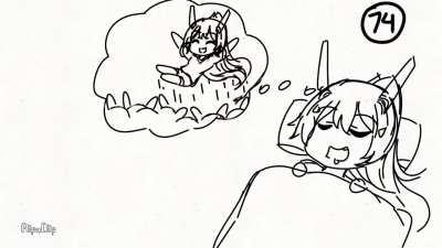 A good dream for Ayanami [Fanart OC].