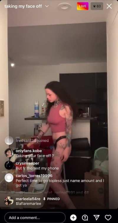 Marleelaflare’s Sexy Ass Body On IG Live 🥵