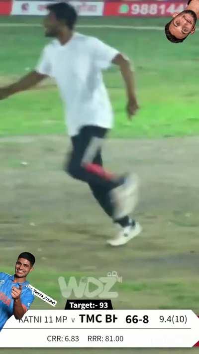 Confusion. Chaos. Bails Off. Catch taken. 