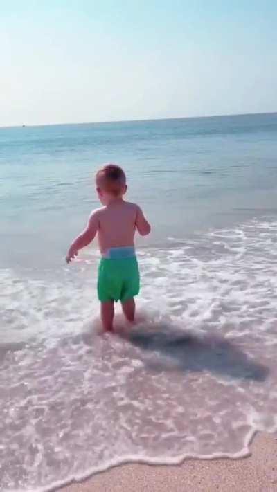 Declan’s first trip to the ocean