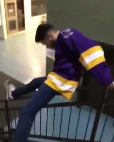 Sliding down flying shoe