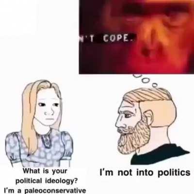 I’m not into politics 