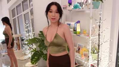 Holy Shit!!!!! QuarterJade/Jodi's Titties Look Amazing In Her Green Top That She Wearing In Her Video (Original Sound)