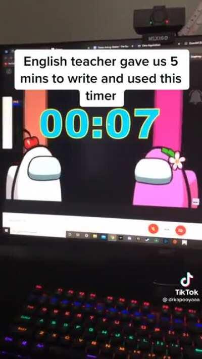 The kids are probably so distracted