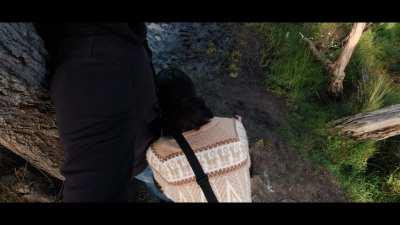 Cleaning up after I made my boyfriend sneakily cum hard.