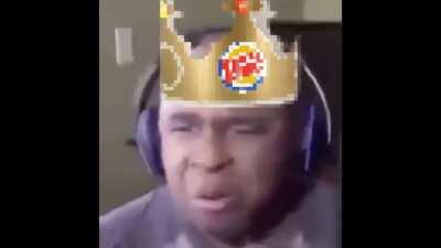 burgerking man in plain go