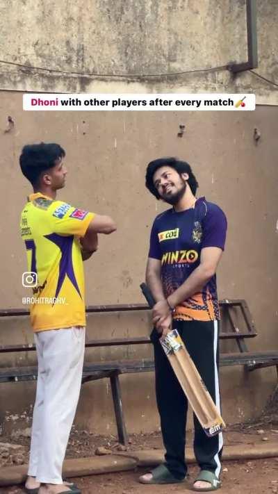 Dhoni with other players after every match by rohitraghv_ and shivamjemini ! 