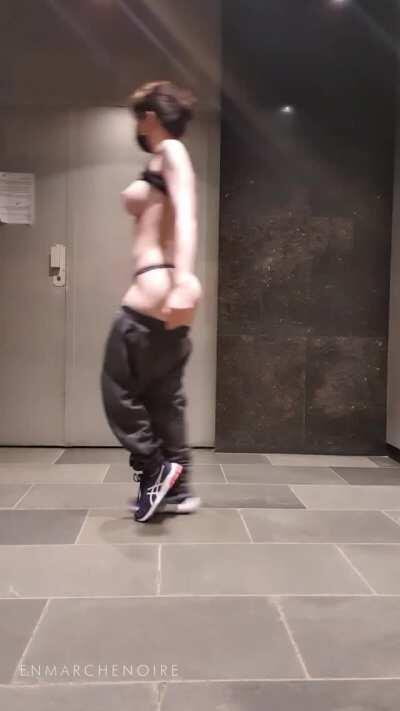 Moonwalking with my tits out. I did it for you Reddit (oc)