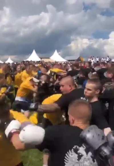Street fight in Russia