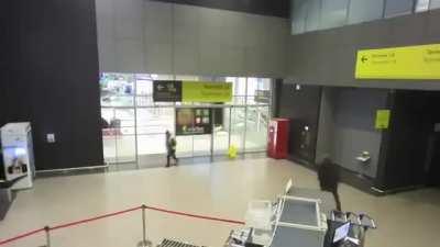 Just another normal day in a Russian airport