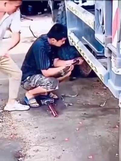 Almost took a sledgehammer to the temple