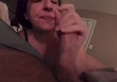 our bed, my wife, not my cock 😭 ..short vid from our 1st hotwife experience earlier this year