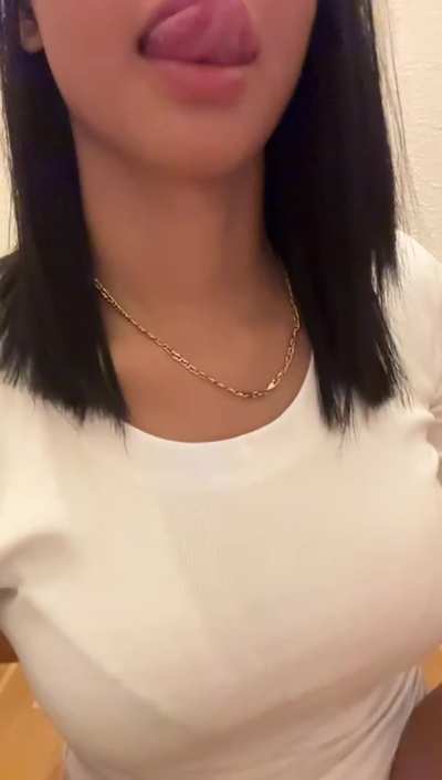 Watch my tongue tease you, then slide down to where it really matters. Bet you can't handle what comes next. 😏💦