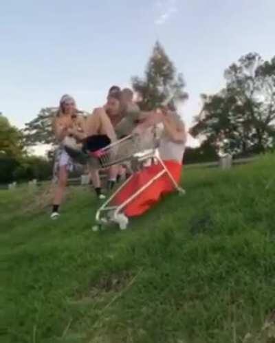 The way her head bounces off the pavement