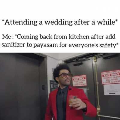 Sanitizer with special orange flavour