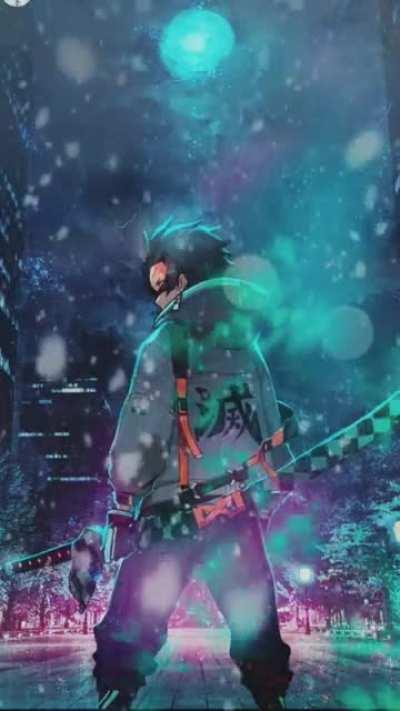 Tanjiro Kamado live wallpaper.