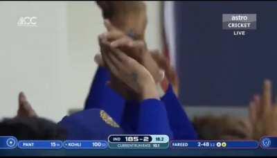 The moment of happiness..