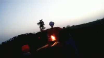 Definitely abrupt and chaotic, featuring: fireworks