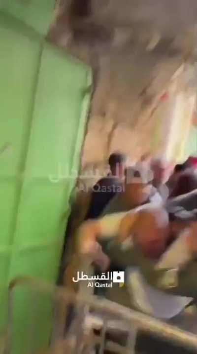Another video footage documenting the moment Israeli forces brutally attack Christian Palestinians celebrating the Holy Saturday in the Old City of occupied Jerusalem.