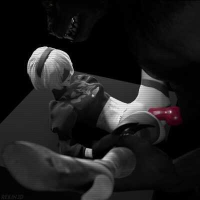 2B x Werewolf - U got that? w/ Sound, (Rekin) [NieR: Automata]