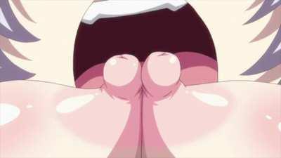 Sasha Suckling Tomo's Boobs [Seikon no Qwaser]