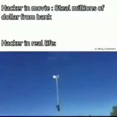 Hacked the alarm pole into funny