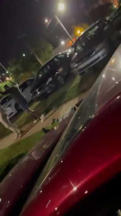 Guy gets knocked out after harassing a group of girls