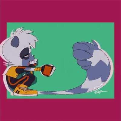 Tangle playing with herself | art by: Em.Bani