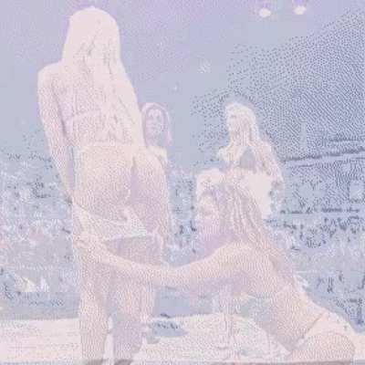 Nidia is so lucky because she gets to take off Torrie Wilson's slutty string